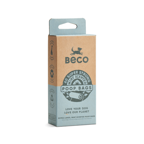 BECO Poop Bags Mint Scented 60 Pack