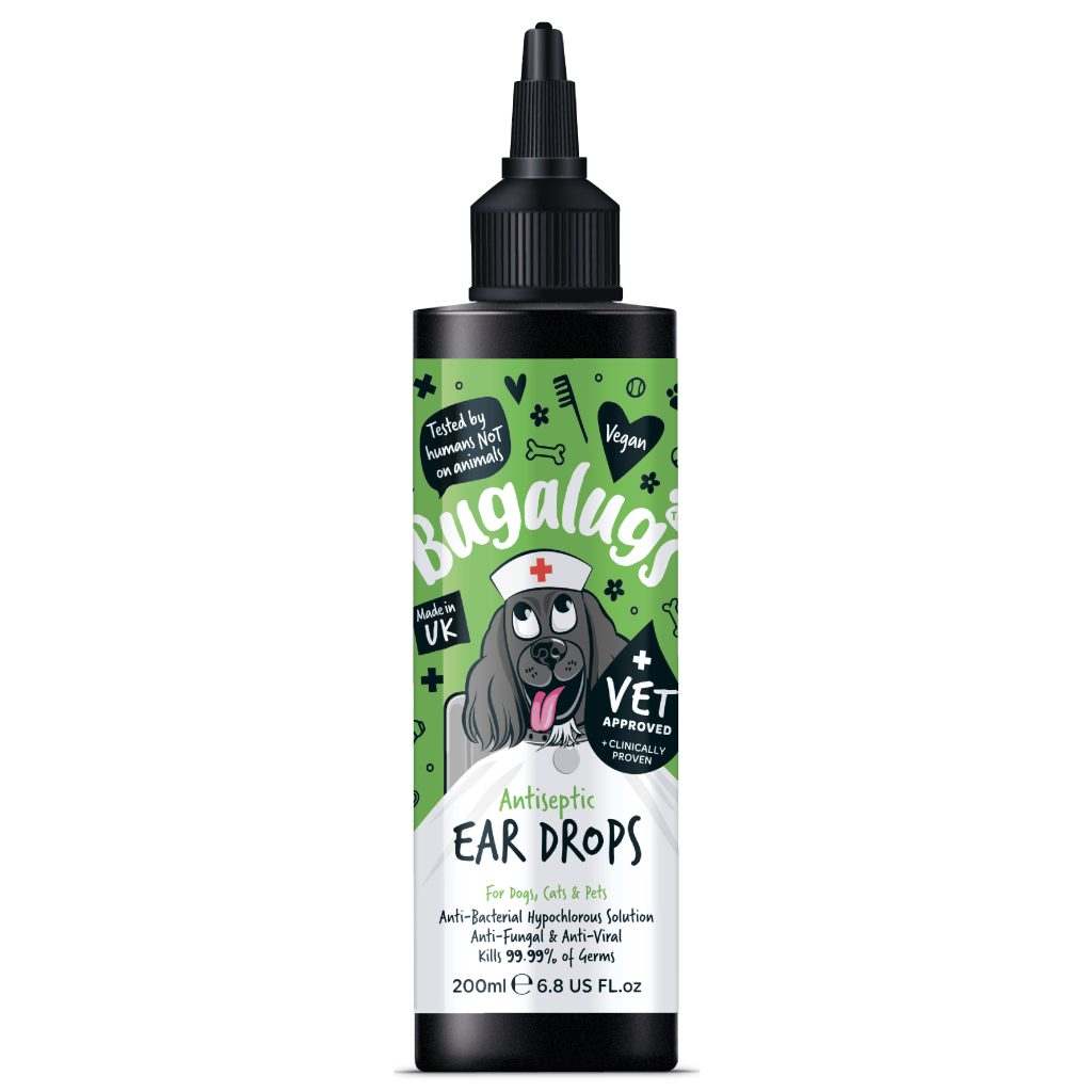 Bugalugs Antiseptic Ear Drops (Suitable for Cats & Dogs)
