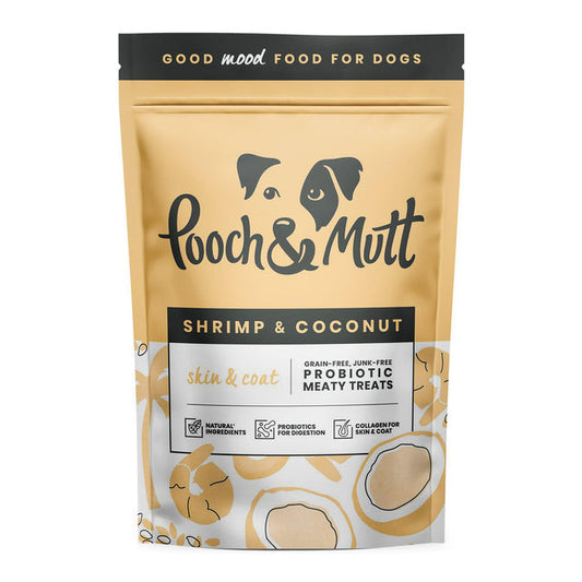 Pooch & Mutt Shrimp & Coconut Skin & Coat Treats 120g