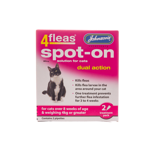 Johnson’s 4Fleas Spot On for Cats (8 weeks+ & 4kg+)