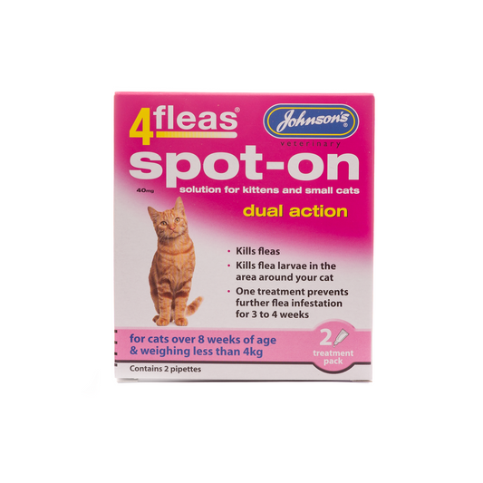 Johnson’s 4Fleas Spot On for Kittens (8 weeks+ & -4kg)