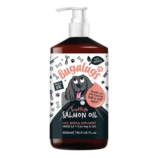 Bugalugs Scottish Salmon Oil (Suitable for Cats & Dogs)