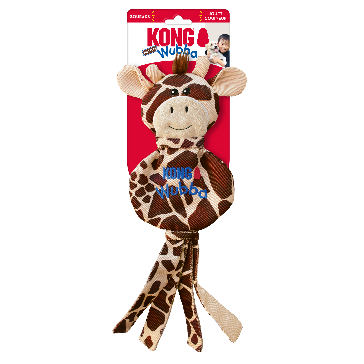 KONG Wubba No-Stuff Giraffe