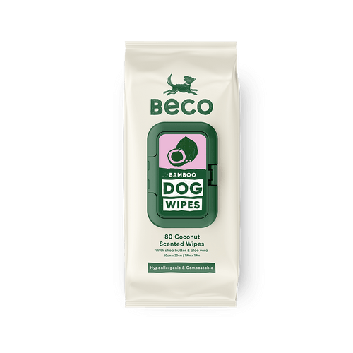 BECO Bamboo Coconut Scented Dog Wipes