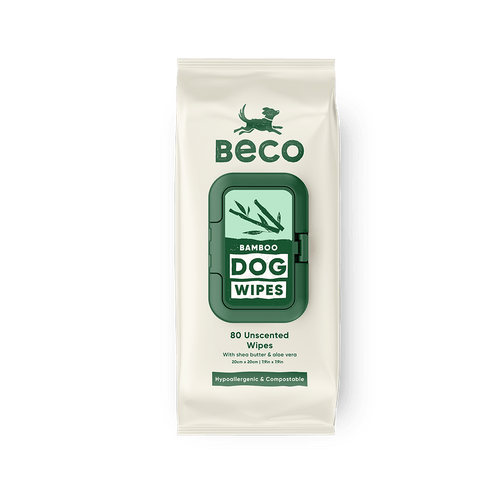 BECO Bamboo Unscented Dog Wipes