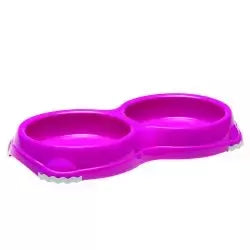 Moderna Smarty Double Bowl Hot Pink 2x200ml