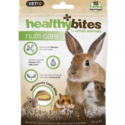 VETIQ Healthy Bites Nutri Care Small Animals Treats 30g