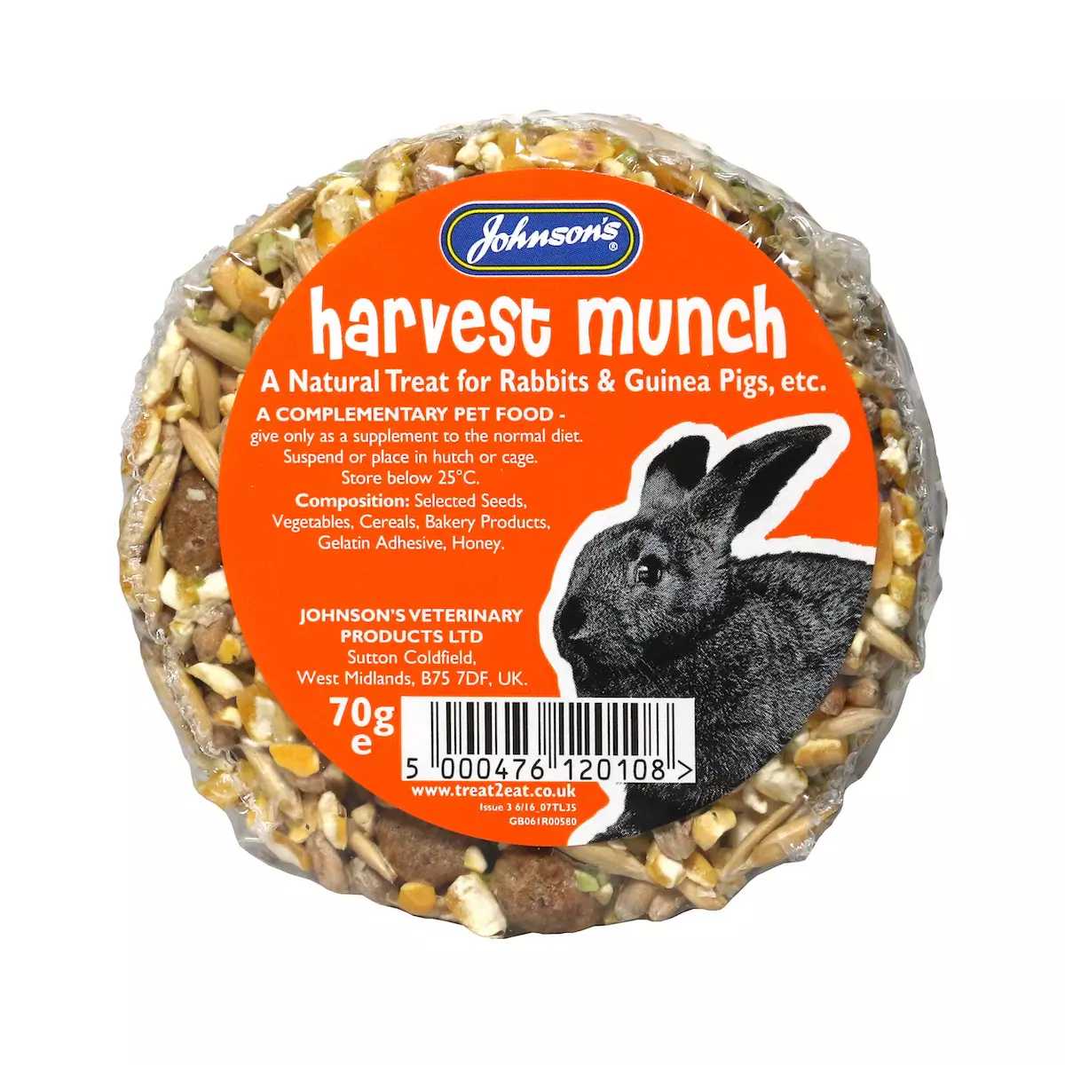Johnson’s Rabbit Harvest Munch 70g